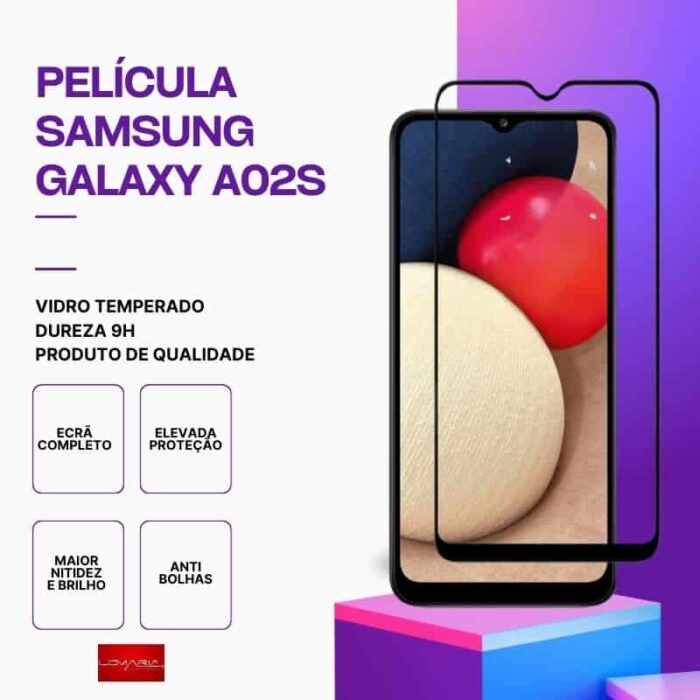 Película Vidro Samsung Galaxy A02S – Vidro Temperado