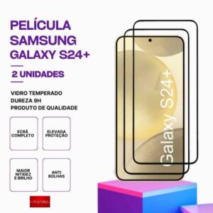 Pack 2 Películas Vidro Samsung Galaxy S24 Plus 5G – Vidro Temperado – Proteção 9H