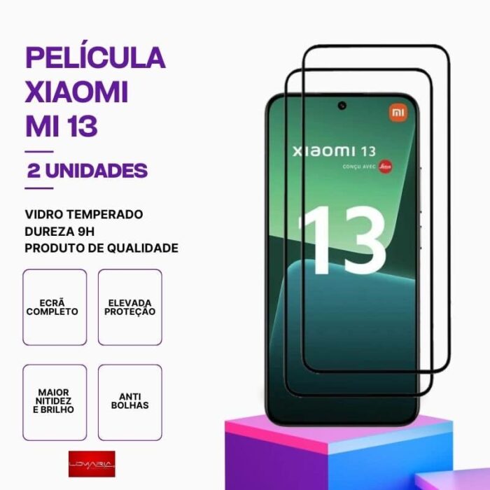 Pack 2 Películas vidro mi 13 temperado premium