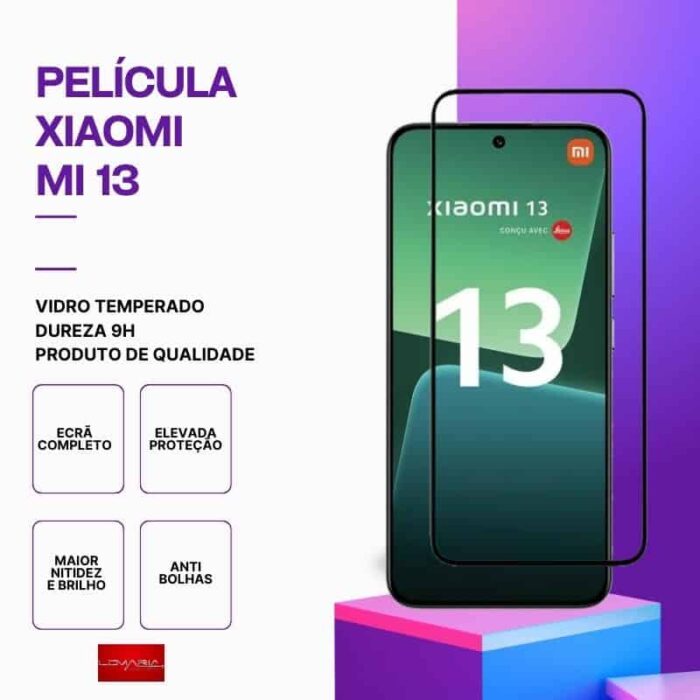 Película vidro mi 13 temperado premium