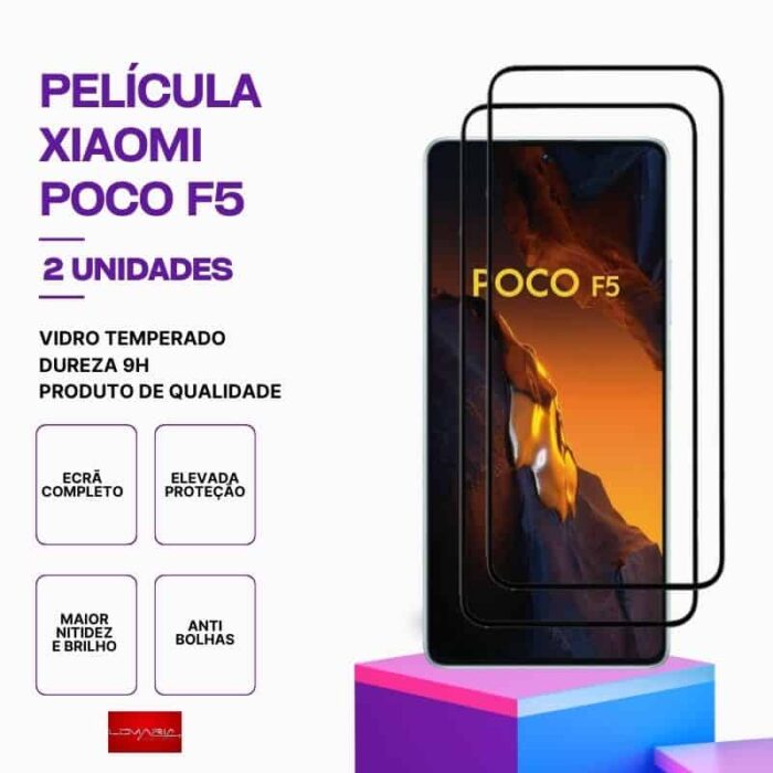 Pack 2 Películas Vidro POCO F5 – Vidro Temperado