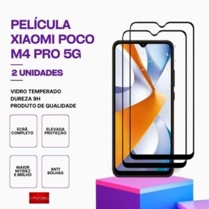 Pack2 Películas vidro POCO M4 Pro 5G temperado premium