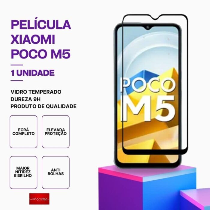Película-POCO-M5-1 Película POCO M5 Vidro Temperado