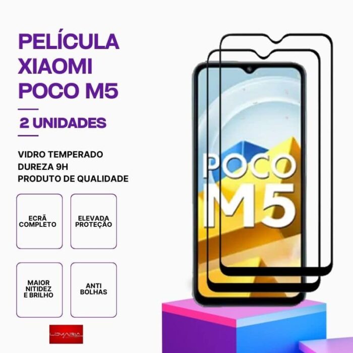 Película-POCO-M5-2 Pack 2 Películas Vidro POCO M5 – Vidro Temperado