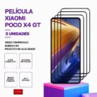 Pack 3 Películas Vidro POCO X4 GT – Vidro Temperado – Proteção 9H