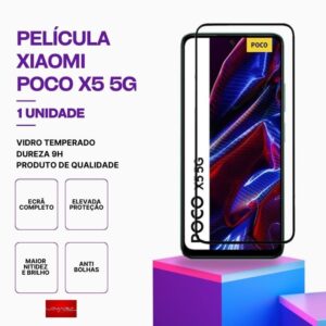Película vidro POCO X5 5G temperado premium