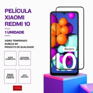 Película vidro Redmi 10 temperado premium