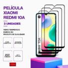 Pack 3 Películas vidro Redmi 10A temperado premium