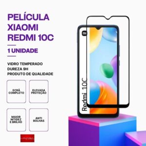 Película vidro Redmi 10C temperado premium