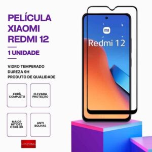 Película Vidro Xiaomi Redmi 12 – Vidro Temperado
