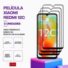 Pack 3 Películas Vidro Xiaomi Redmi 12C – Proteção 9H