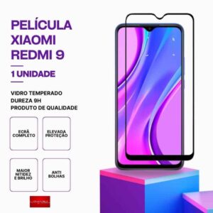 Película Vidro Xiaomi Redmi 9 – Vidro Temperado
