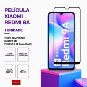 Película vidro Redmi 9A temperado premium