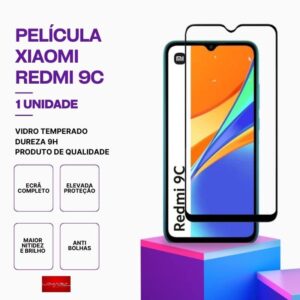 Película vidro Redmi 9C temperado premium