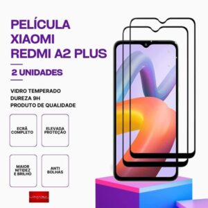 Pack 2 Películas Vidro Xiaomi Redmi A2 Plus – Vidro Temperado
