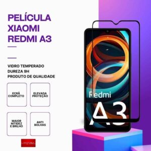Película Vidro Xiaomi Redmi A3 – Vidro Temperado