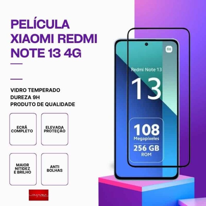 Película Vidro Xiaomi Redmi note 13 4G