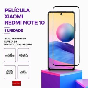 Película vidro Redmi Note 10 temperado premium