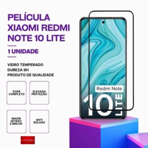 Película vidro Redmi Note 10 Lite temperado premium