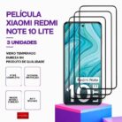 Pack 3 Películas vidro Redmi Note 10 Lite temperado premium