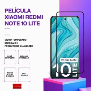 Película vidro Redmi Note 10 Lite temperado premium