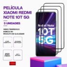 Pack 3 Películas vidro Redmi Note 10T 5G temperado premium