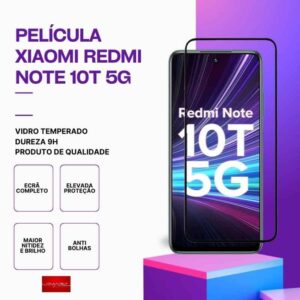Película vidro Redmi Note 10T 5G temperado premium