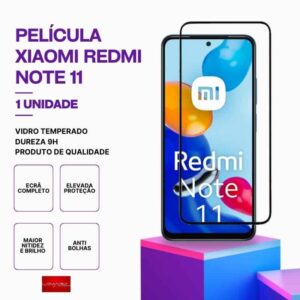 Película vidro Redmi Note 11 temperado premium