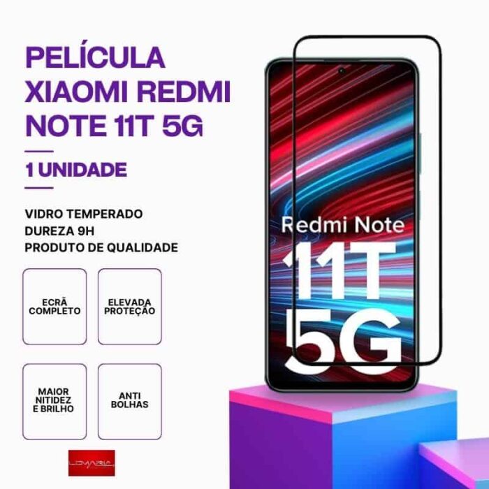 Película-Redmi-note-11T-5G-1 Película Redmi Note 11T 5G vidro temperado premium