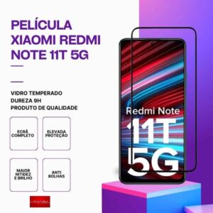 Película vidro Redmi Note 11T 5G temperado premium