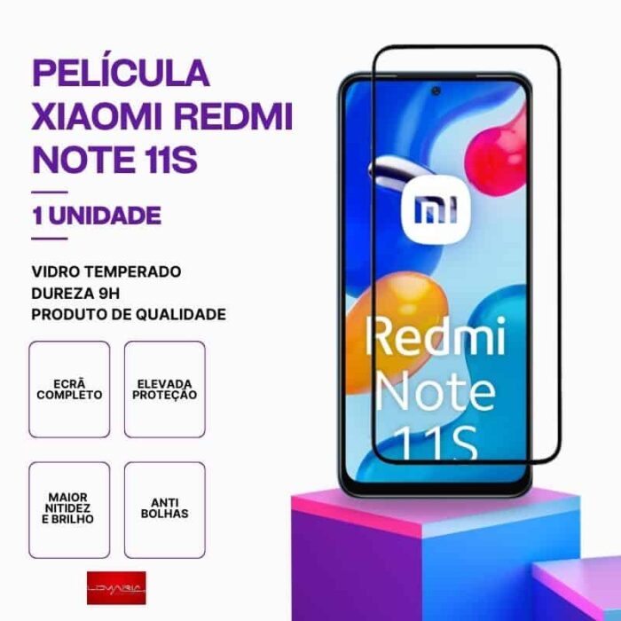 Película vidro Redmi Note 11s temperado premium