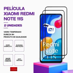 Pack 2 Películas vidro Redmi Note 11s temperado premium