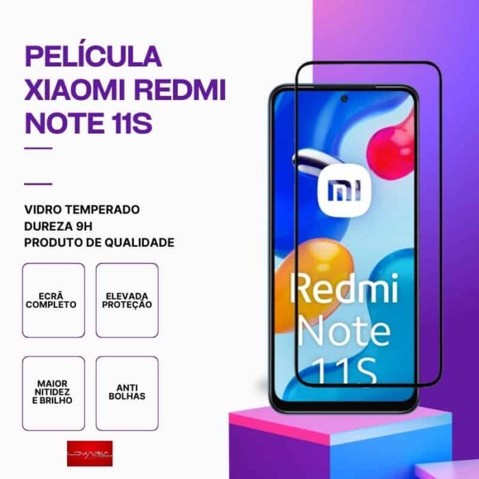 Película vidro Redmi Note 11s temperado premium