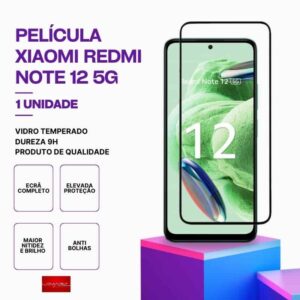 Película vidro Redmi Note 12 5G temperado premium