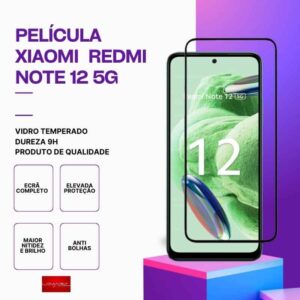 Película vidro Redmi Note 12 5G temperado premium