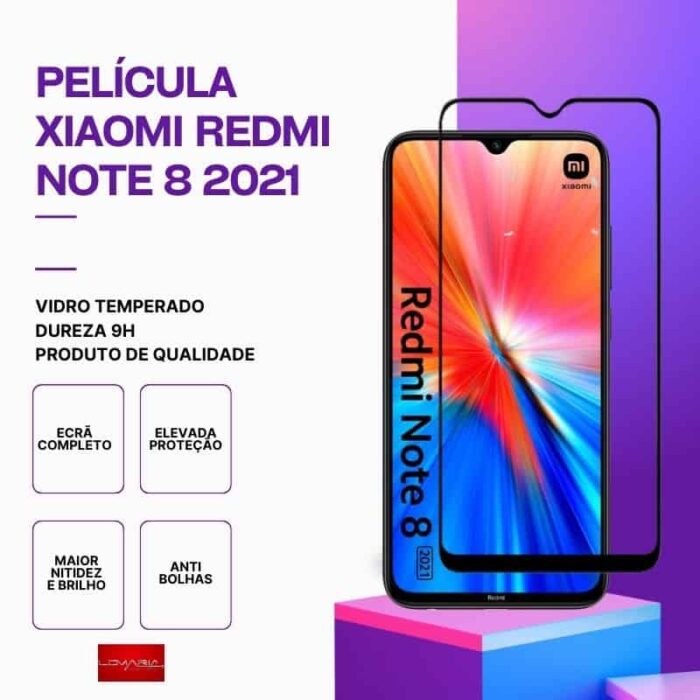 Película-Redmi-note-8-2021-des Película Xiaomi Redmi Note 8 2021 – Vidro Temperado – Proteção 9H