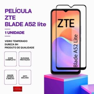 Película Vidro ZTE A52 lite – Vidro Temperado – Proteção 9H
