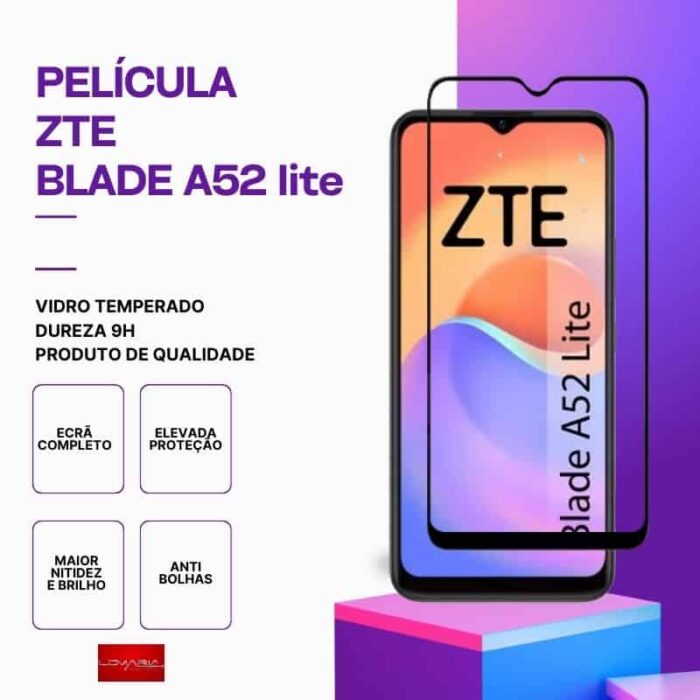 Película Vidro ZTE A52 lite – Vidro Temperado