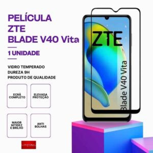 Película Vidro ZTE V40 Vita – Vidro Temperado – Proteção 9H