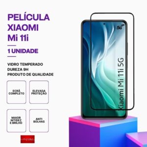 Película vidro Mi 11i temperado premium