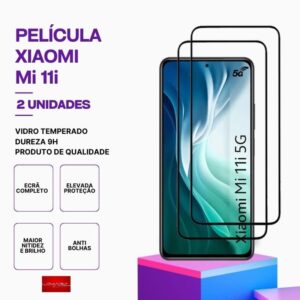 Pack 2 Películas vidro Mi 11i temperado premium