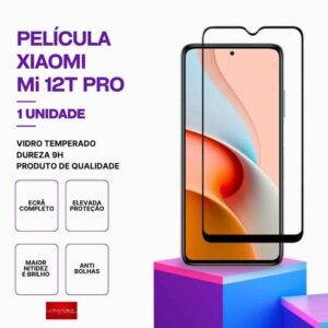 Película vidro Mi 12T Pro temperada premium
