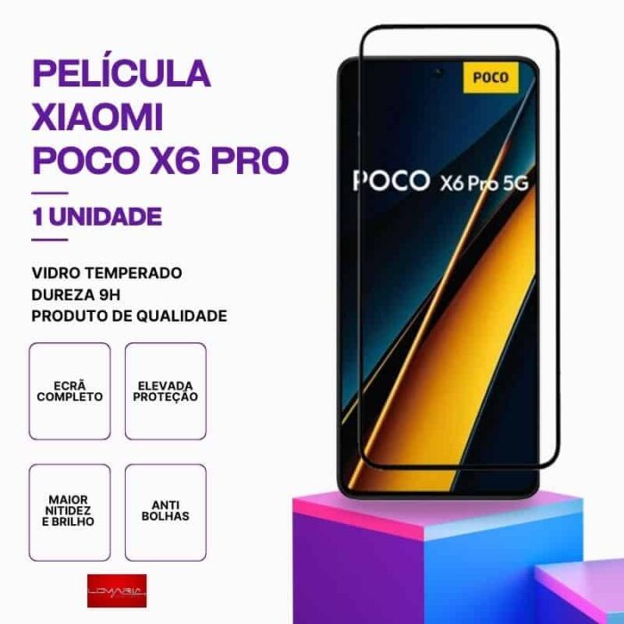 Película Vidro POCO X6 Pro – Vidro Temperado
