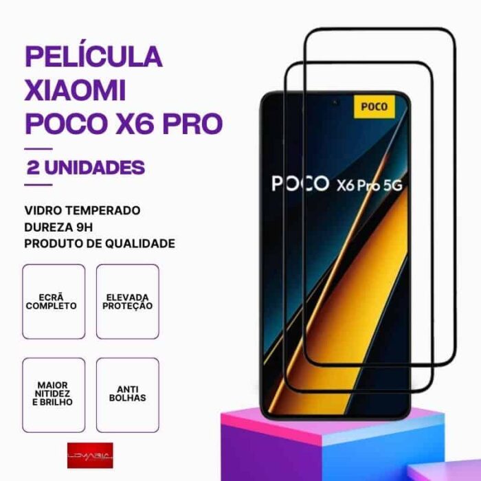 Pack 2 Películas Vidro POCO X6 Pro – Vidro Temperado