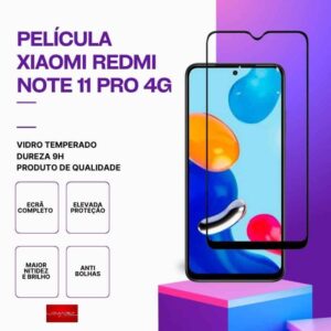 Película vidro Redmi Note 11 Pro 4G temperada premium