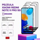 Pack 3 Películas vidro Redmi Note 11 Pro 5G temperado premium