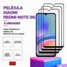 Pack 3 Películas vidro Redmi Note 9S temperada premium