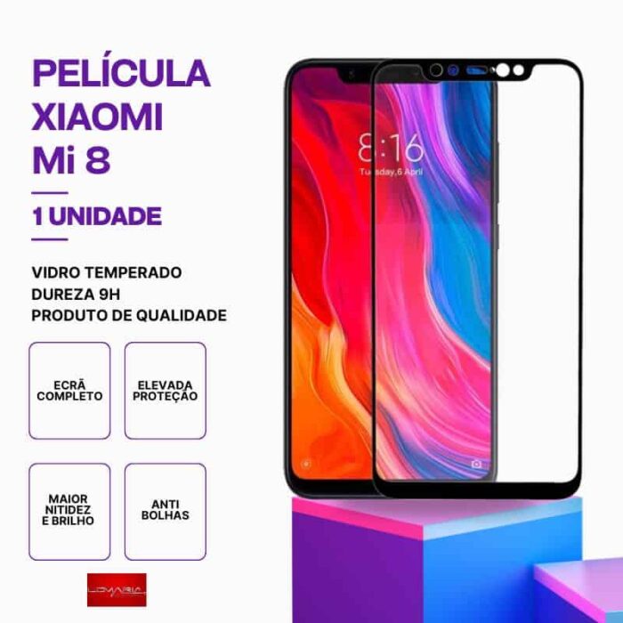 Película Vidro MI 8