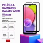 Película Vidro Samsung Galaxy A03S – Vidro Temperado – Proteção 9H