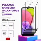 Pack 3 Película Vidro Samsung Galaxy A03S – Vidro Temperado – Proteção 9H